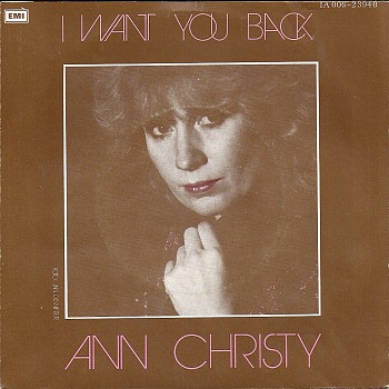 foto van I want you back van Ann Christy